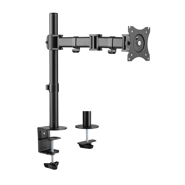 Single Monitor Pole-Mounted Monitor Arm